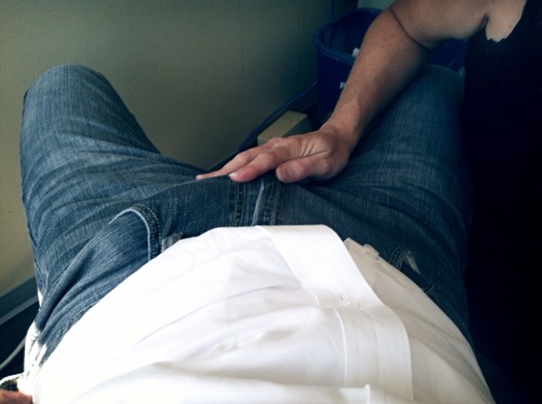 straightguylikessgay:  Her hand. My cock.