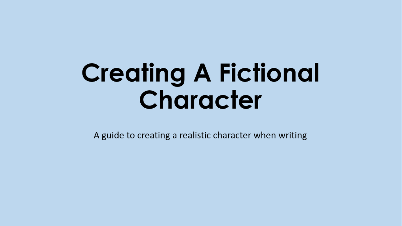 wordsandchocolate: I made a slideshow about how to create a fictional character…
