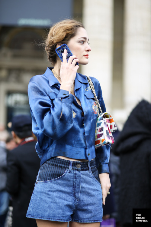 ✮Sofia Sanchez Barreneche at PFW in Paris wearing: Chanel Bag 