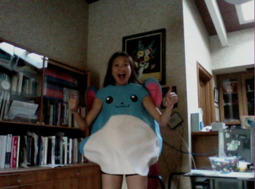 sw33tns00ur:  My fucking second grade pokemon costume. WHOOOT.  omg pikablu