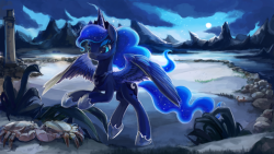 that-luna-blog:  Princess Luna by The-Keyblade-Pony