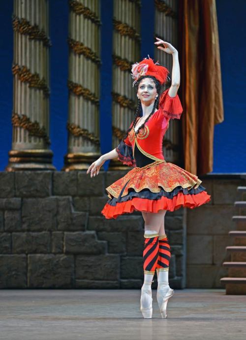 Anna Tikhomirova as Mireille de Poitiers, The Flames of Paris, Bolshoi Ballet. Photograph by Dave Mo