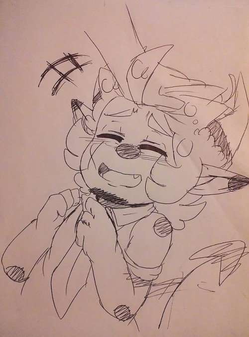 Doodles Of William The Demon. See? He Can Be Cute When He Wants To Fucker Also LOVES His Sweets.