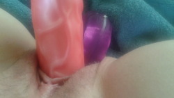 juicylittlecumslut:  8.01.16 another personal record, 4 toys at once :) 
