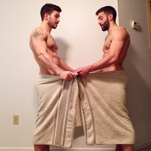 pecstacular:  Meet swolemates and partners Justin and Nick. You’ve seen their sexy