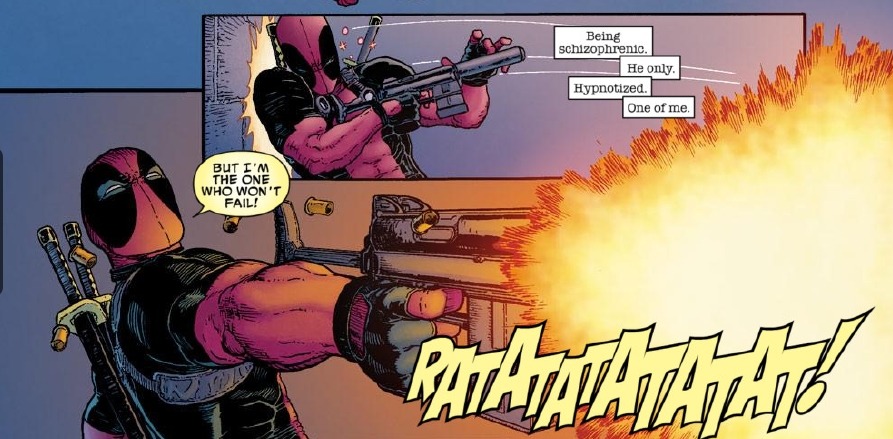fuckin-man-suit:  Avenging Spider-Man #13  (2012)  |Deadpool being hypnotised