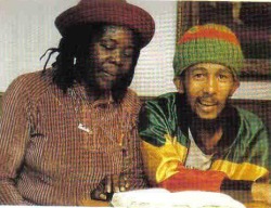 imkinky-yourstinky:  One of the last known photos of Bob alive-still happy at the end. His dreads fell out from the cancer. D:
