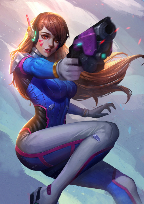 Overwatch: D.Va Fan ArtCreated by Yuanbin Hu