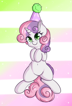 wickedsilly:Quick, take this Sweetie Belle<3