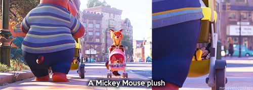 mickeyandcompany:  Some Zootopia easter eggs (adapted from Oh My Disney)   > u< <3
