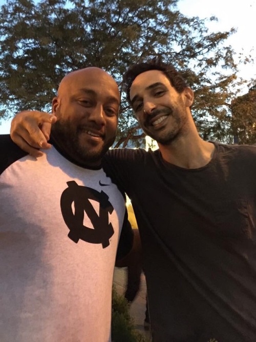 Photos by Kevin MuldrowAmir with fans in Harlem, July 30, 2017
