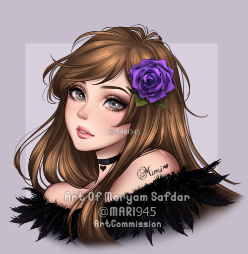 Bust portrait for mimiheartilly/uchiha rosey on twitch