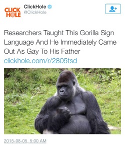 nalgonaofcolor:  I thought this was gonna be a harambe joke but it’s better 