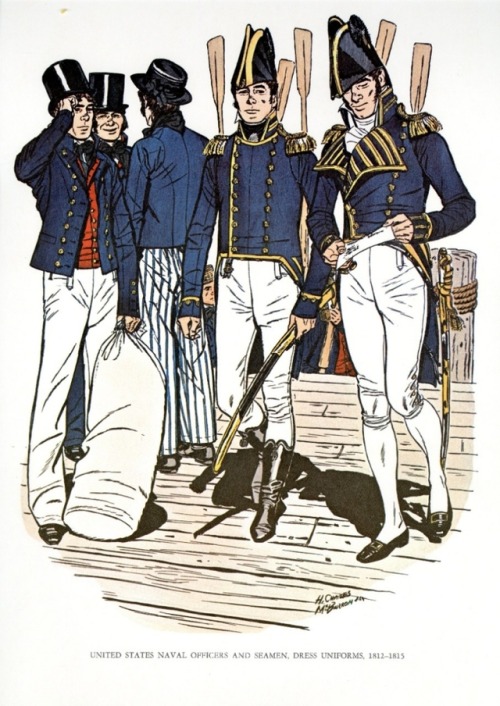 ltwilliammowett:Uniforms of the U.S. Navy 1812-1815 