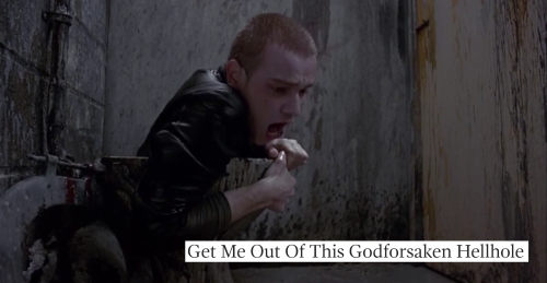 sickboyy:Trainspotting + The Onion Headlines