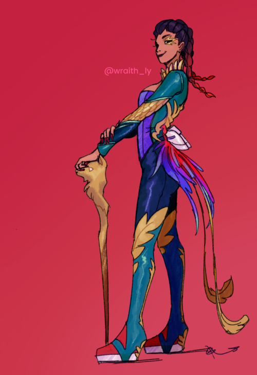 bird of paradise feeling tropical with the latest season of apex legends, wanted to draw a colourful