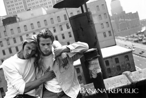 a-state-of-bliss: Banana Republic Fall/Wint 1992 - David Boals &amp; Mark Vanderloo by Bruce Web
