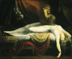 darksilenceinsuburbia:  The Art of Dreams: 1.   The Nightmare, by Henry Fuseli, (1781) 2.   Dream-land (ca. 1883), an etching by S.J. Ferris after a painting by C.D. Weldon 3.   El sueño del caballero, or The Knight’s Dream (ca. 1655), by Antonio