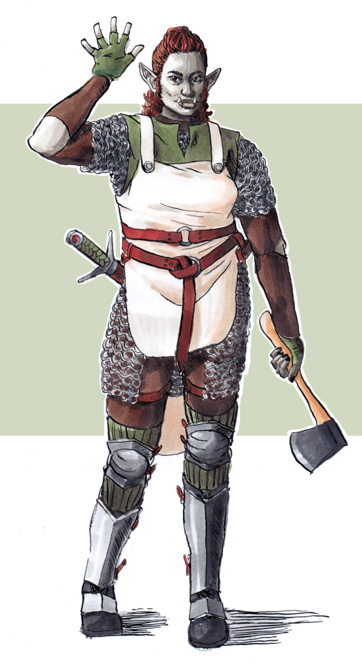 Half-orc For A New Campaign Im A Part Of