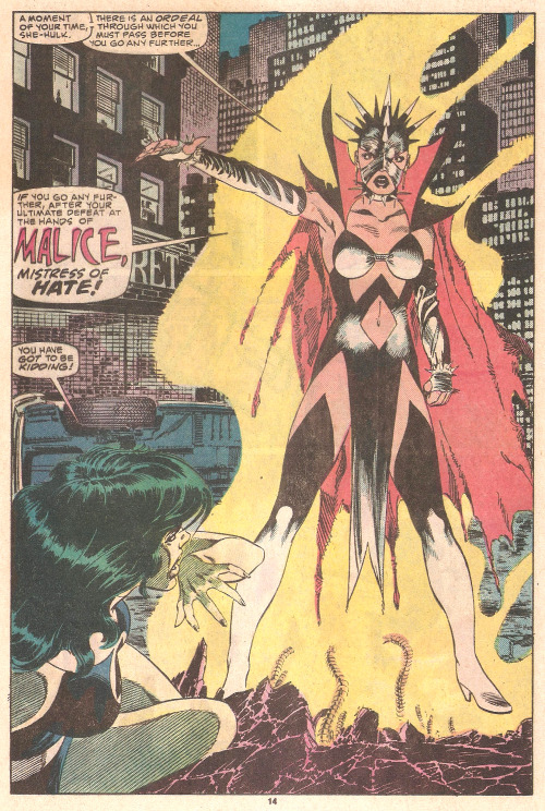 Malice, Mistress Of Hate (by John Byrne &amp; Jerry Ordway from Fantastic Four #280, 1985)