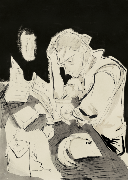rossenn:Anders stays up late reading a lot (and nobody can convince me that he doesn’t wear slippers