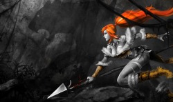 Monochromatic Splash Art: Leopard Nidalee