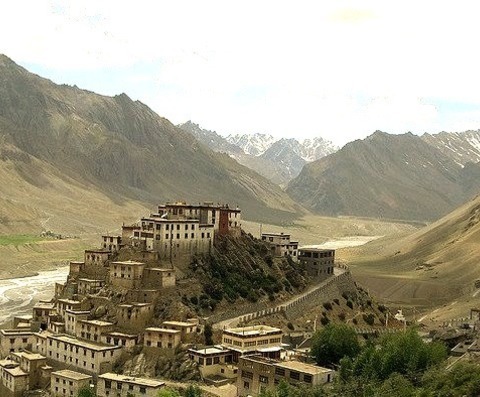 By Danidavis5 On Flickr.Key Gompa Is A Tibetan Buddhist Monastery Located On Top Of A Hill At An Altitude