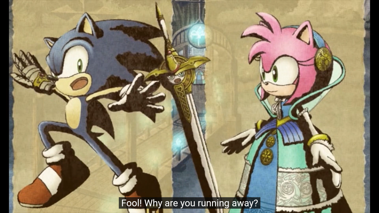 sonic and the black knight sonic and amy