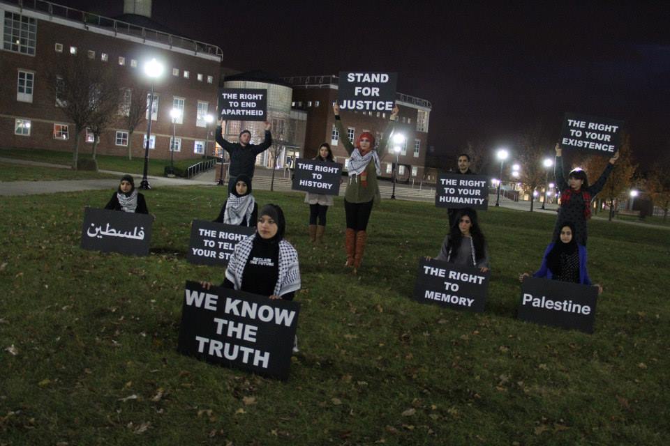 lovenerdeen: Students for Justice in Palestine at College of Staten Island, demonstrate