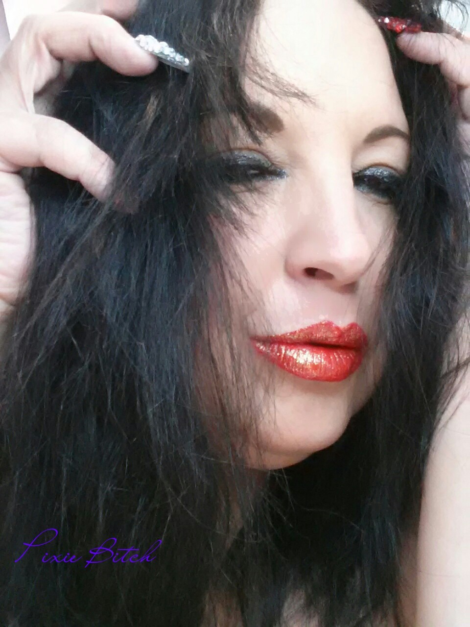 pixie-bitch75:  Last pics taken before I changed my hair color, too much Fun had