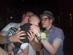 ieronic:someone brought their baby for patrick