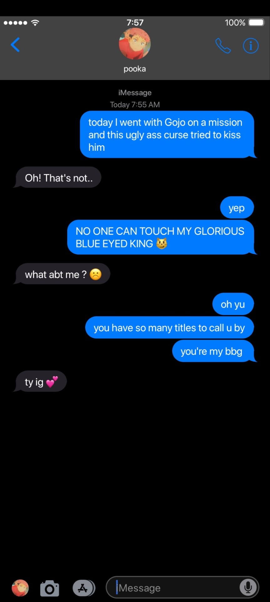 Random Texts With Yuji Itadori!