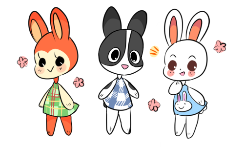 auroramori:peppy rabbit villagers give me life