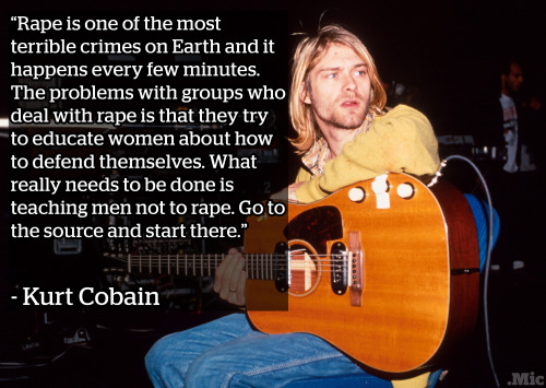 micdotcom:23 years later, Kurt Cobain’s comments on rape are more important than ever Most know Kurt