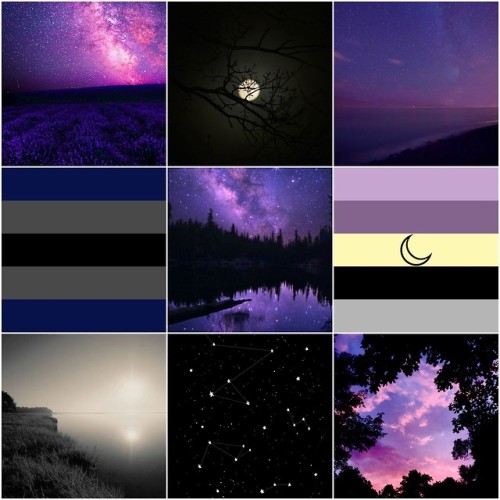 genderqueer-dream: Gendervoid, Lunarian, Violet name association moodboard for anon! The name Violet