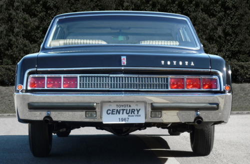 What a difference 50 years makes contrasting views of Toyota Century, 1967 and Toyota Century, 2017.