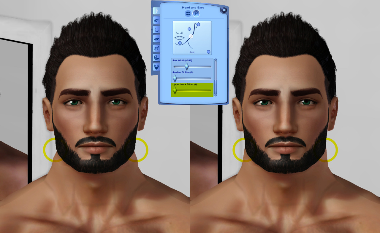 Sims 3 sliders