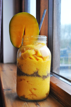 ousira-alule:  Mango &amp; Orange Sorbet with Chia 