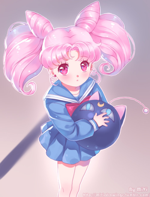 mivisdrawings:In celebration of the tiniest little moon baby appearing in the rerun I took a bit of 