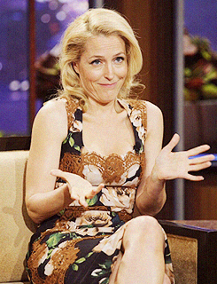 x-filesforever:andersondaily:Gillian Anderson on The Tonight Show with Jay Leno (July 22, 2013)#Gill
