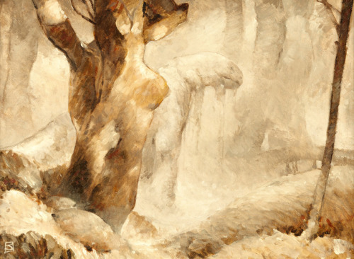 shear-in-spuh-rey-shuhn: JEFFREY JONESThe MonsterOil on Board21.5″ x 15.5″