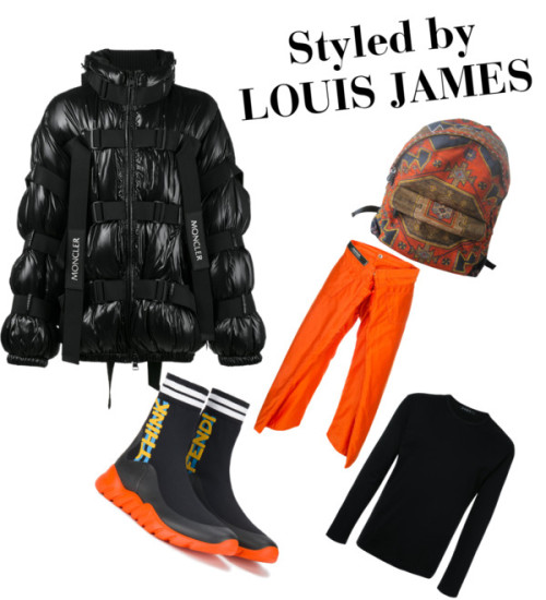 The New York Streets by louisjames featuring mens cotton pantsMoncler mens hooded puffer jacket, $2,