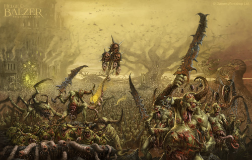 wh40kartwork:  Daemons of Nurgle  by Helge C Balzer