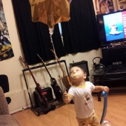 Loves his balloon #berlinbenjamin