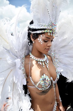 naked-african-girl:  Rihanna on Kadooment