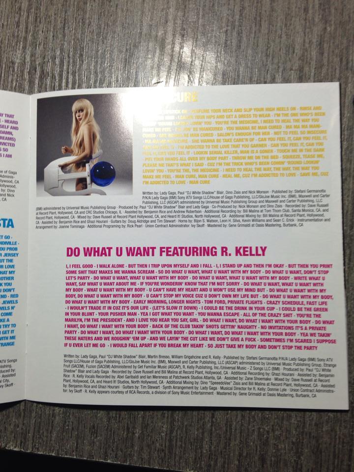 ladyxgaga:  Another look inside of ARTPOP’s album booklet. 
