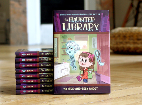 Just got my copies of The Haunted Library #8, The Hide and Seek Ghost. Available August 16th ! ☼