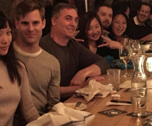 yell0wriver:four AFWM couples at dinner, probably taken by a single Asian guy