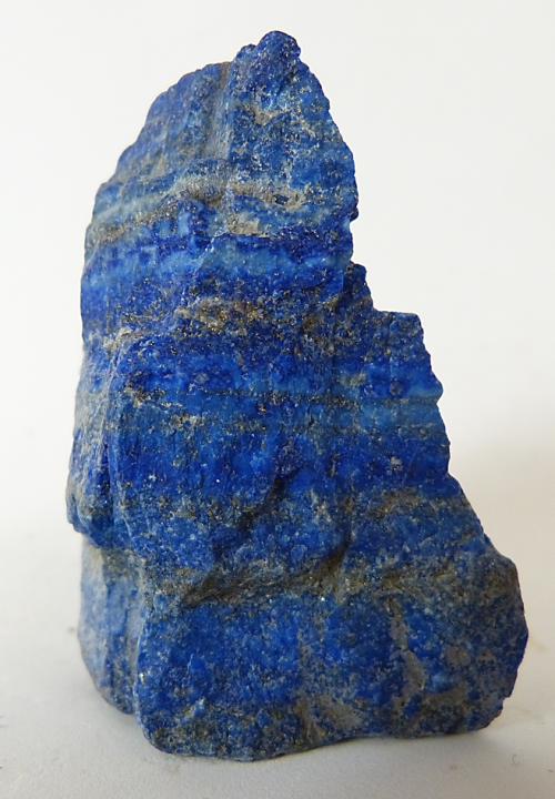 rockon-ro:  Lapis lazuli from Afghanistan. This pieces originate from the same mining district that the ancient Egyptians used for obtaining lapis. Photo shows the typical mineralogy of lapis: blue lazurite, white calcite and gold pyrite. 