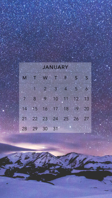                                         January 2019 Lockscreens//